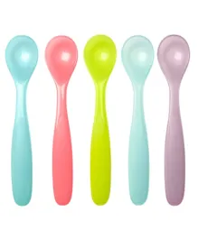 Badabulle - Soft, flexible spoons. Pack of 5, 0+ month