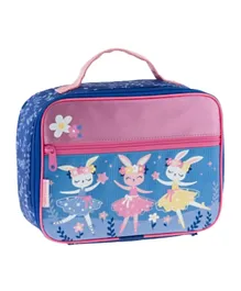 Stephen Joseph Ballet Bunny All Over Print Lunch Pal Bag - Pink and Blue
