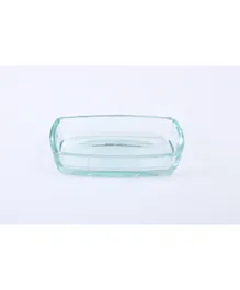 Pan Emirates Zea Glass Soap Dish - Turquoise