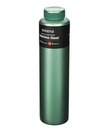 Sistema Chic Stainless Steel Bottle Green - 600mL