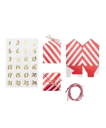 Ginger Ray Make Your Own Christmas Advent Calendar Kit - 49 Pieces