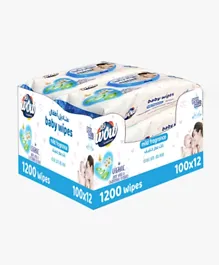 Wow Mild Fragrance Baby Wipes - 1200 Pieces