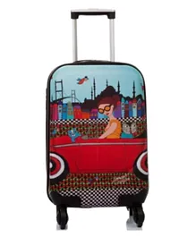 Biggdesign Printed Design Cabin Size Suitcase - Multicolour