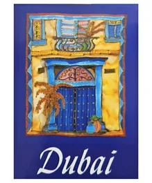 FLGT Blue Door Artistic Silk Dubai Painting Magnet - Pack of 2