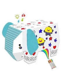 Eazy Kids DIY Doodle Coloring Elephant with Music and Light - Multicolor