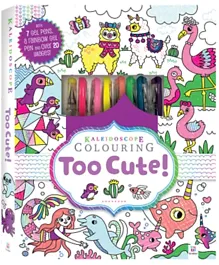 Hinkler Kaleidoscope Colouring Too Cute Kit - 64 Pages