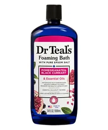 Dr.Teal's Foaming Bath with Pure Epsom Salt Pomegranate & Black Currant - 1000mL