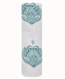 aden + anais Classic Single Swaddle - Paisley Teal Drop