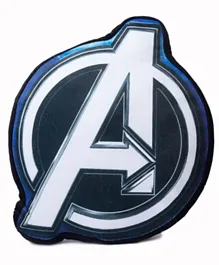 Marvel  Avengers Logo 3D Shaped Printed Cushion - Blue