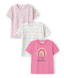 Minoti 3-Pack Rainbow Printed T-Shirt Set - Multi Color