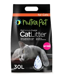Nutrapet Cat Litter Silica Gel Baby Powder Scent - 30L