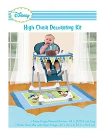 Party Centre Mickey Mouse 1st Birthday High Chair Decorating Kit - Multicolor