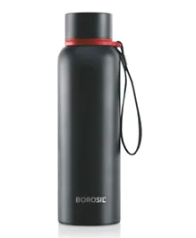 Borosil Vaccum Trek Bottle Black -  850mL