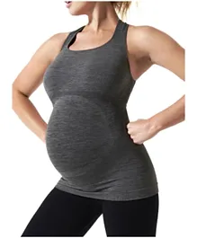 Mums & Bumps Blanqi Sport-Support Maternity Crossback Tank - Dark Grey
