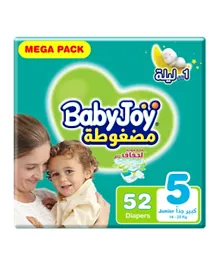 BabyJoy Compressed Diamond Pad Mega Pack Diapers Size 5 - 52 Pieces