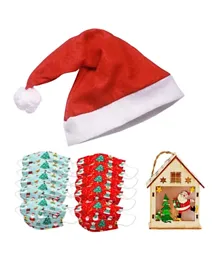 Star Babies Christmas Hat With Christmas Disposable Mask And Wooden Christmas Lantern