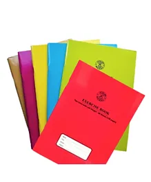 SADAF 2 Line With Right Margin A5 Size Exercise Book  - 6 Pieces