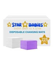 Star Babies Disposable Changing Mats - 225 Pc
