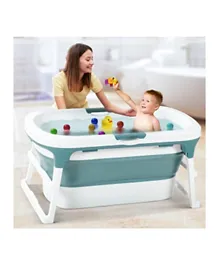 بايبي - حوض استحمام قابل للطي للأطفال والكبار - أخضر