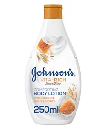 Johnson & Johnson Vita-Rich Smoothies Comforting Yogurt Honey & Oats Body Lotion - 250mL