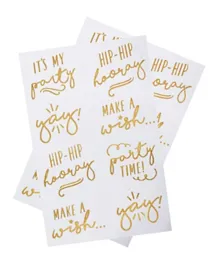 Ginger Ray Gold Foiled Temporary Tattoos