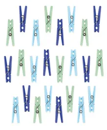Party Centre Blue Baby Shower Cloth Pin Favor - 24 Pieces