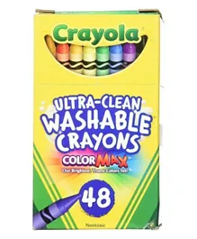 Crayola Ultra-Clean Washable Crayons Multicolor - Pack of 48