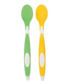 Dr. Brown's Soft Tip Spoon Green & Yellow - Pack of 2