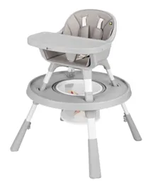 Koo-Di Duo Wooden Highchair and Activity Seat - Grey