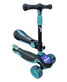 Moon Xplora Foldable Scooter with Seat - Blue