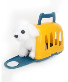 Plush Dog With Cage Play Set