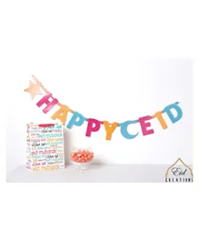 Eid Creations DIY Banner Alphabets Crescent and Stars - Pack of 46