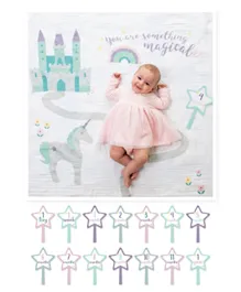Lulujo Baby First Year Blanket & Cards Set You Are Something Magical - Multi Color