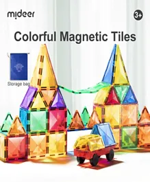 Mideer Colorful Magnetic Tiles - 60 Pieces