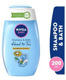 Nivea Baby Shampoo & Bath Head To Toe - 200 ml