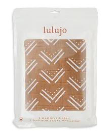 Lulujo Baby Muslin Crib Sheet - Mudcloth