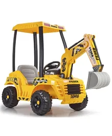 Feber 12V Battery Operated Super Digger Ride On - Yellow