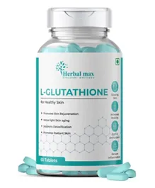 Herbal Max L Glutathione 1000mg For Healthy Skin - 60 Tablets