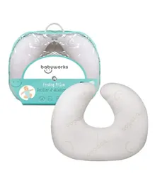 Babyworks Feeding Pillow With Memory Foam - Grey