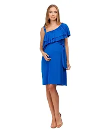 Mums n Bumps - Pietro Brunelli Geranio Maternity Dress - Blue