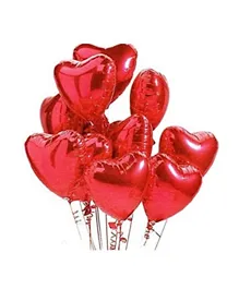 Brain Giggles Valentines Day Red Heart Shape Foil Balloons