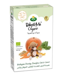 Arla Baby & Me Organic Multigrain Porridge Pumpkin & Carrot - 210g