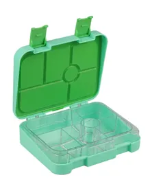 Bonjour Penguin Tiff 6/4 Compartment Bento Lunch Box - Green