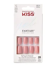Kiss Gel Fantasy Nails Short Length KGN12 - 28 Pieces