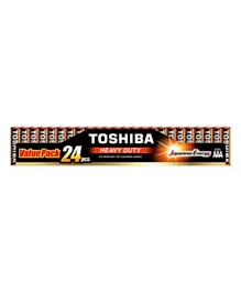 Toshiba Japanese Energy Heavy Duty AAA Battery Value Pack - 24 Pieces