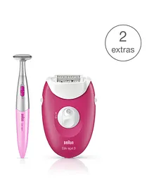 Braun Silk-Epil 3 SE 3420 Epilator & Bikini Trimmer - Pack of 3