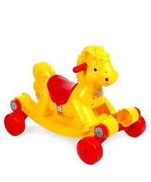 Babyhug 2 in 1 Rock O Ride Pony Ride-on - Yellow