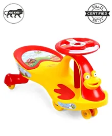 Babyhug Froggy Gyro Swing Car with Light and Music - Yellow