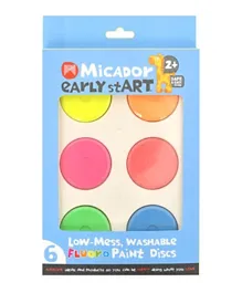 Micador Early Start Washable Fluoro Paint Discs