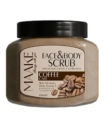 MAAKE Face and Body Scrub Coffee Cafe - 600mL